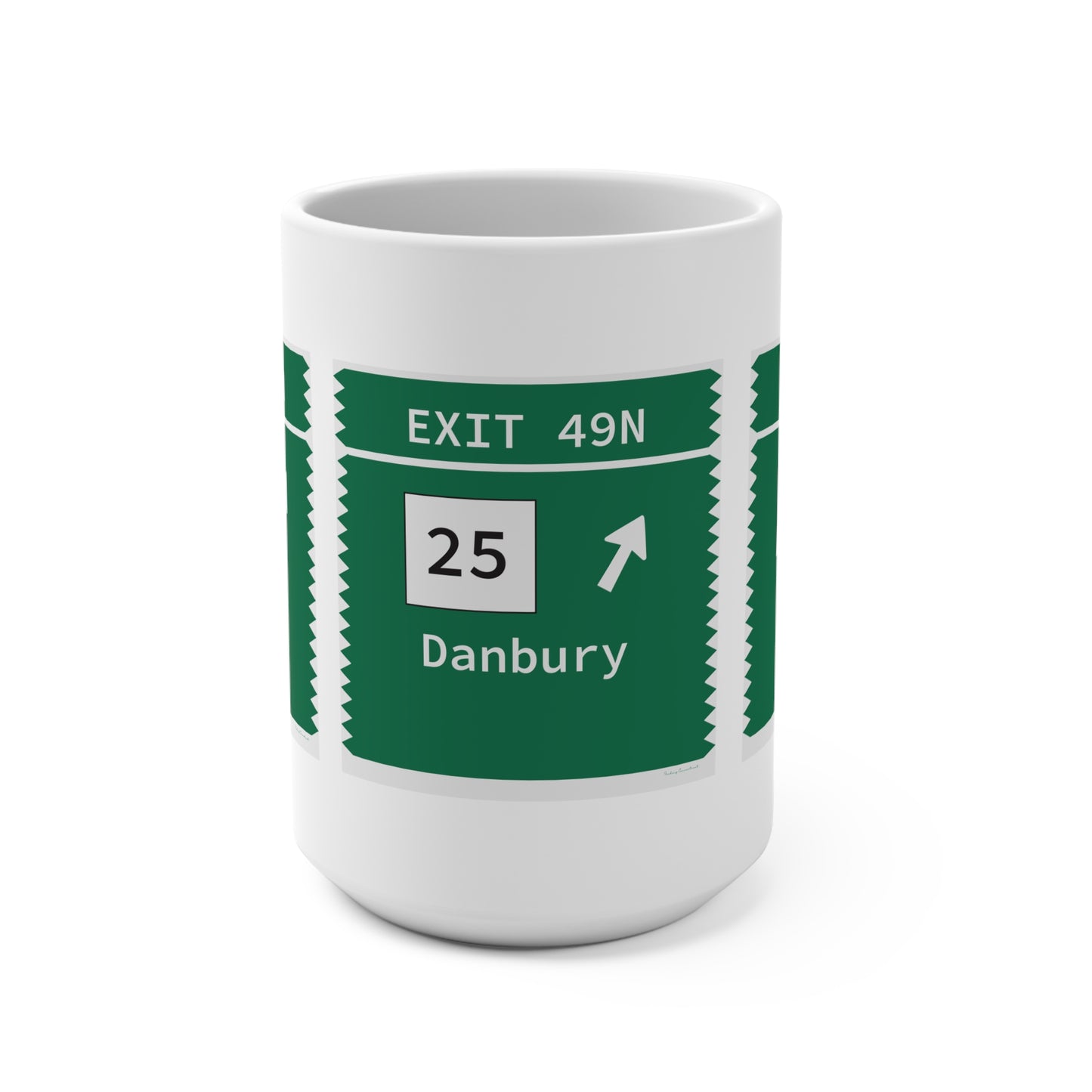 Vintage Merritt Parkway Exit 49N Sign Mug 15oz