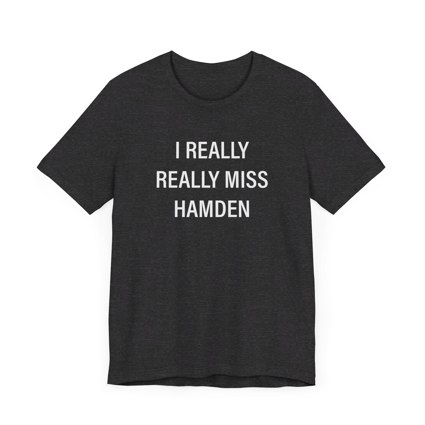 I Really Really Miss Hamden  Unisex Jersey Short Sleeve Tee