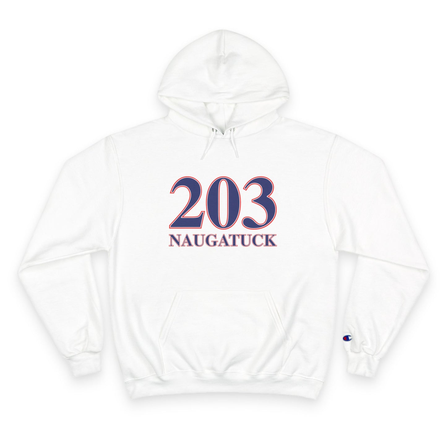 203 Naugatuck Red White & Blue Champion Hoodie