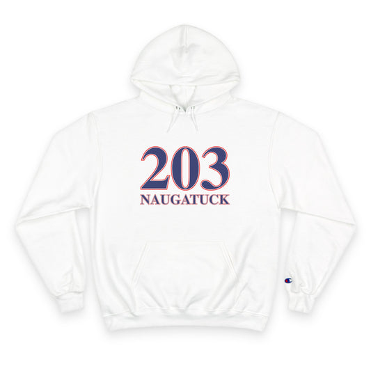 203 Naugatuck Red White & Blue Champion Hoodie