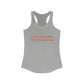 Just a kid from Centerbrook Women's Ideal Racerback Tank Top (orange)