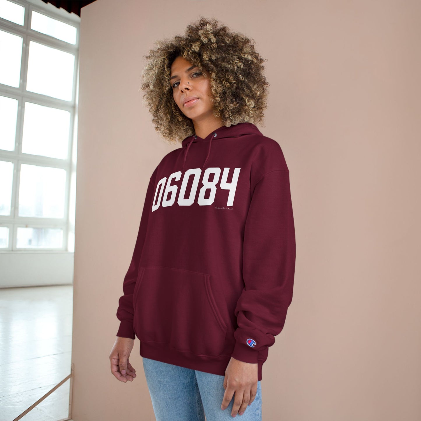 06084 Tolland CT Zip Code Champion Hoodie