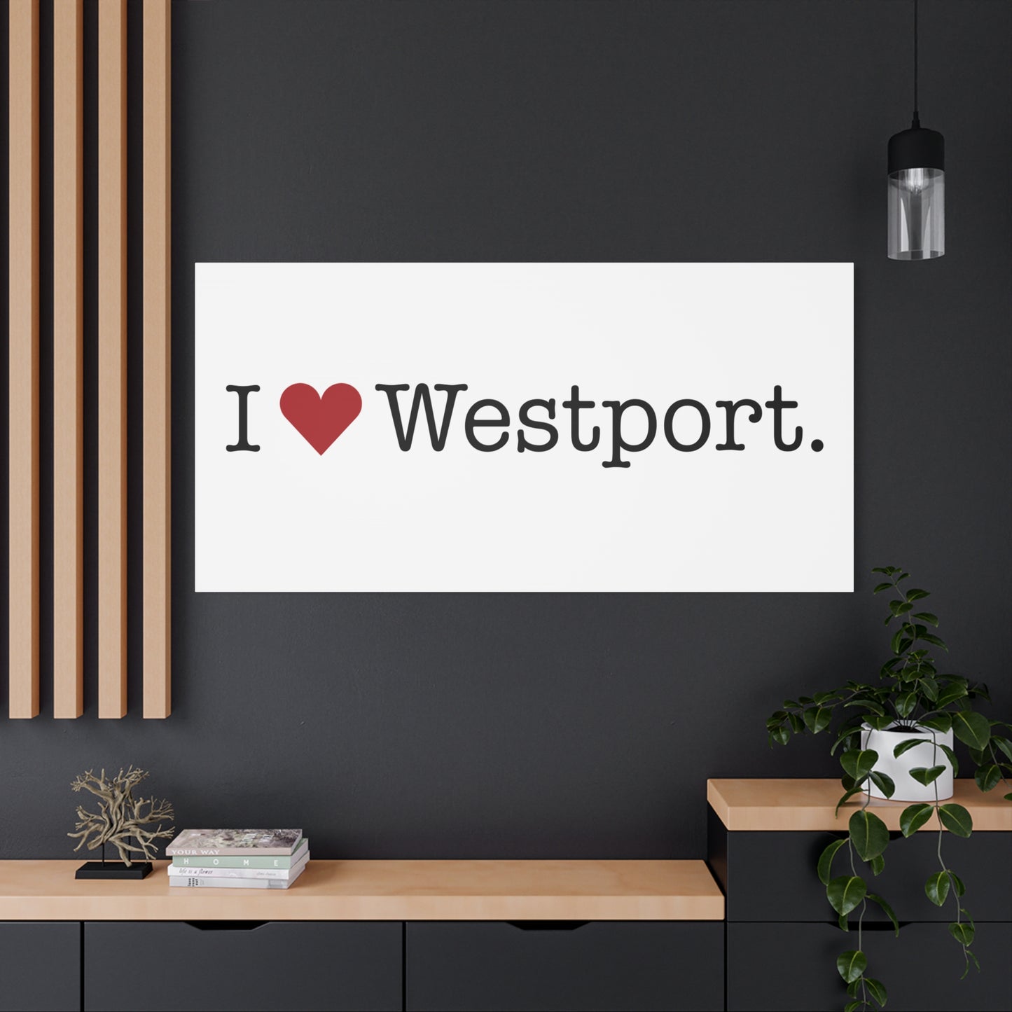 I Heart Westport. Matte Canvas, Stretched, 1.25"
