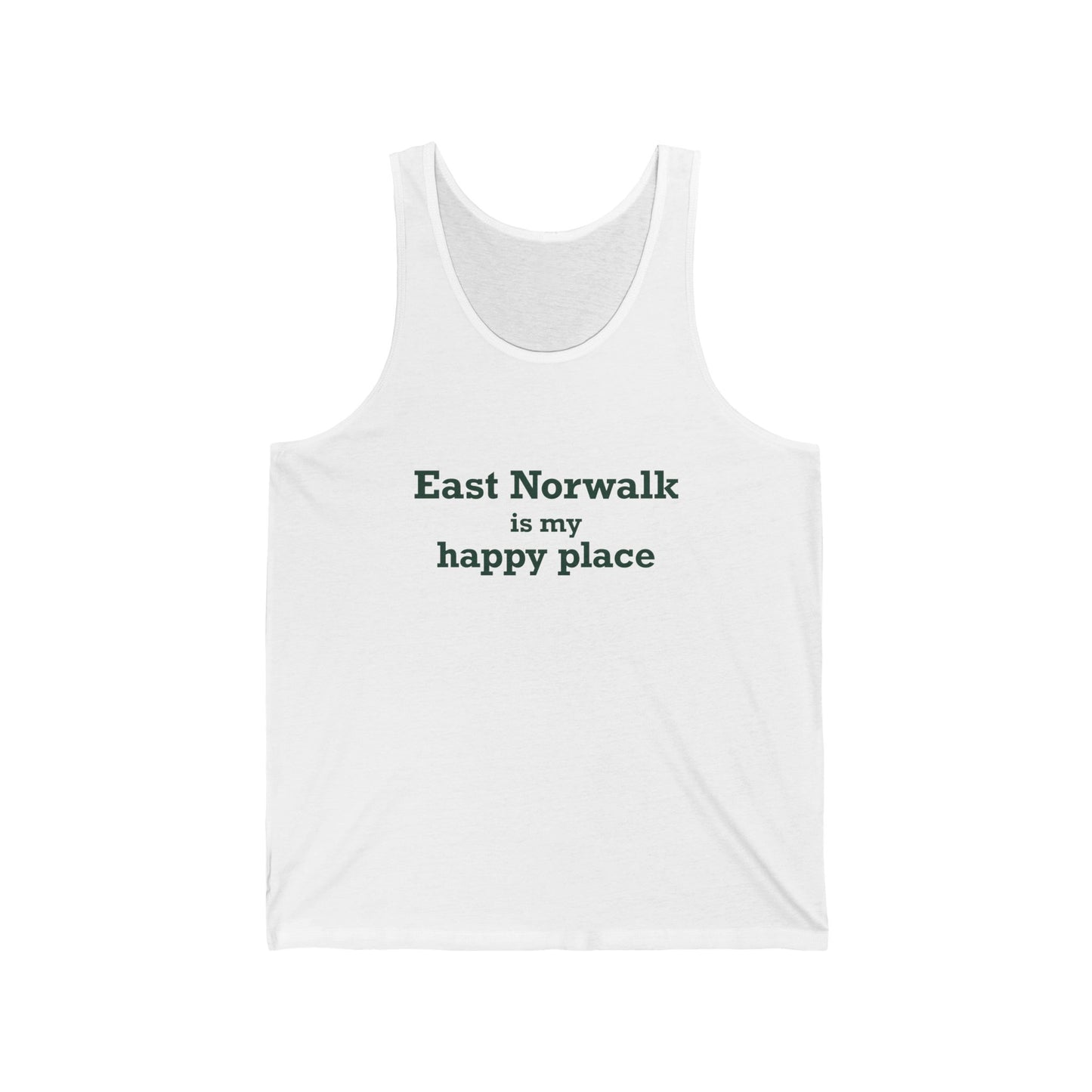 East Norwalk is My Happy Place  Unisex Jersey Tank Top