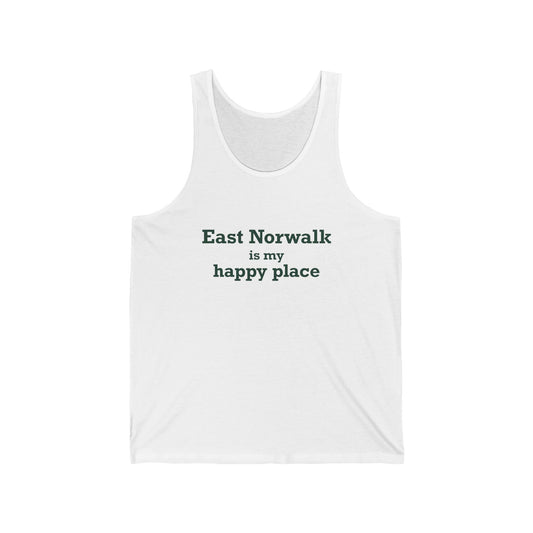 East Norwalk is My Happy Place  Unisex Jersey Tank Top