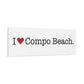 I Heart Compo Beach. Matte Canvas, Stretched, 1.25"