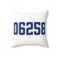 06258 Pomfret Connecticut Zip Code Spun Polyester Square Pillow