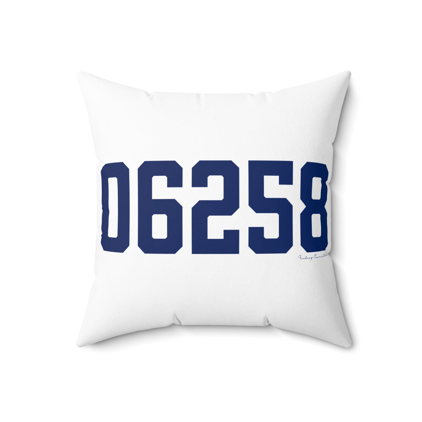 06258 Pomfret Connecticut Zip Code Spun Polyester Square Pillow