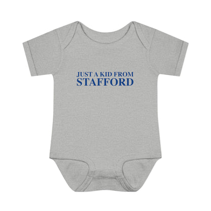 Just a kid from Stafford Infant Baby Rib Bodysuit