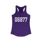 06877 Ridgefield CT Zip Code Women's Ideal Racerback Tank Top
