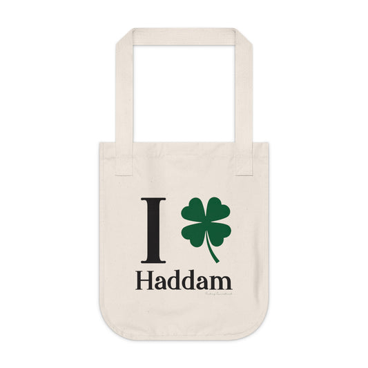 I Clover Haddam  Organic Canvas Tote Bag