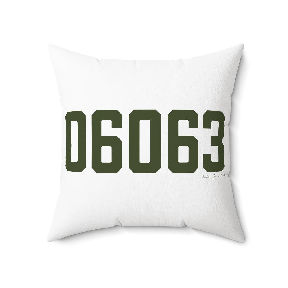 06063 Barkhamsted Connecticut Zip Code Polyester Square Pillow