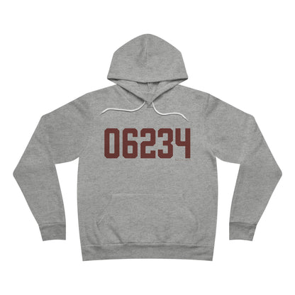 06234 Brooklyn Connecticut Zip Code Unisex Sponge Fleece Pullover Hoodie
