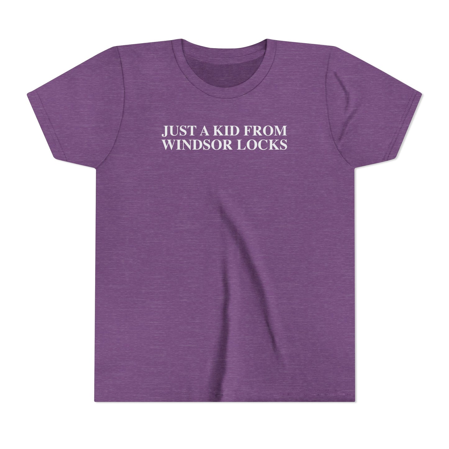 Just a kid from Windsor Locks Youth Short Sleeve T-Shirt