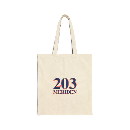 203 Meriden Red White & Blue Cotton Canvas Tote Bag