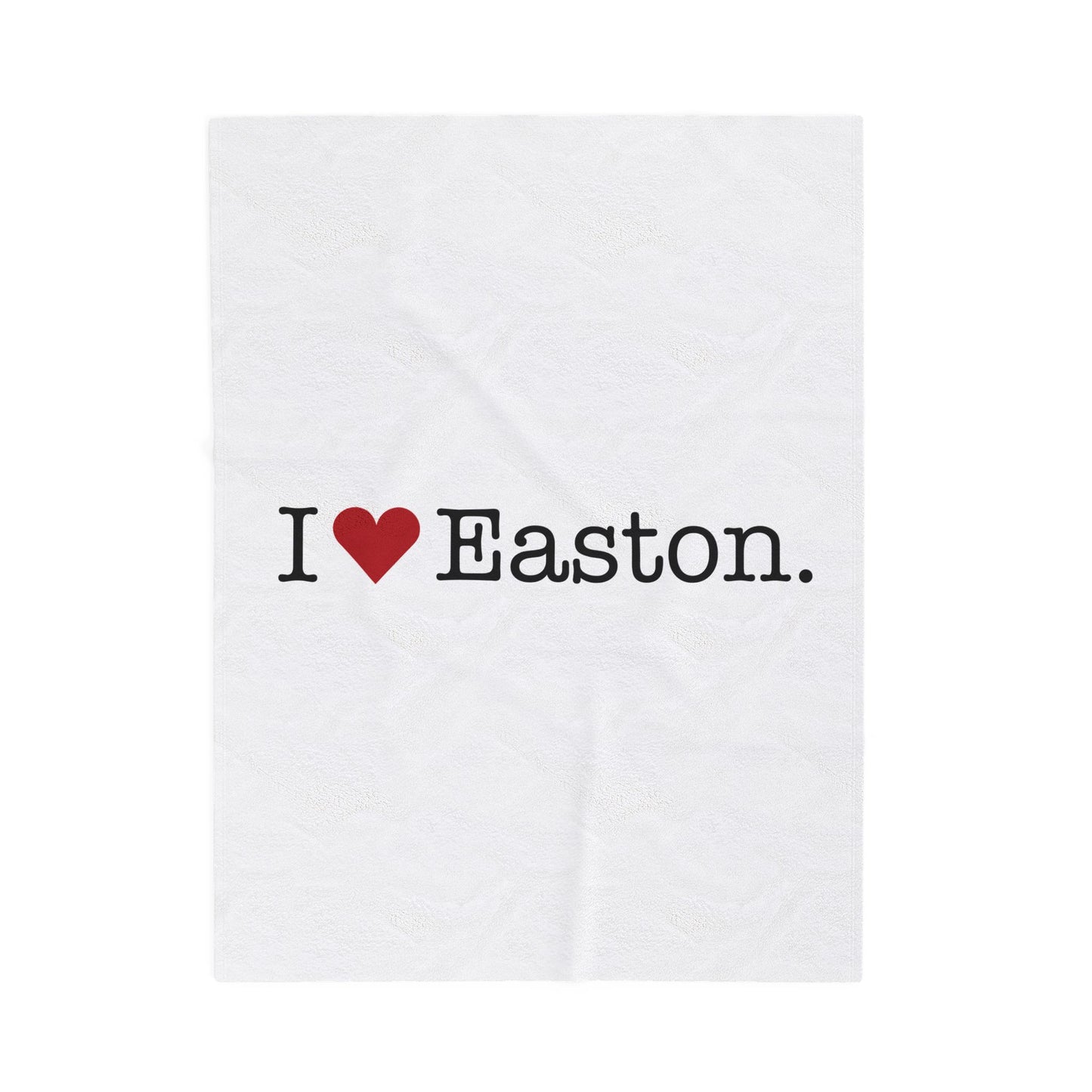 I Heart Easton. Velveteen Plush Blanket