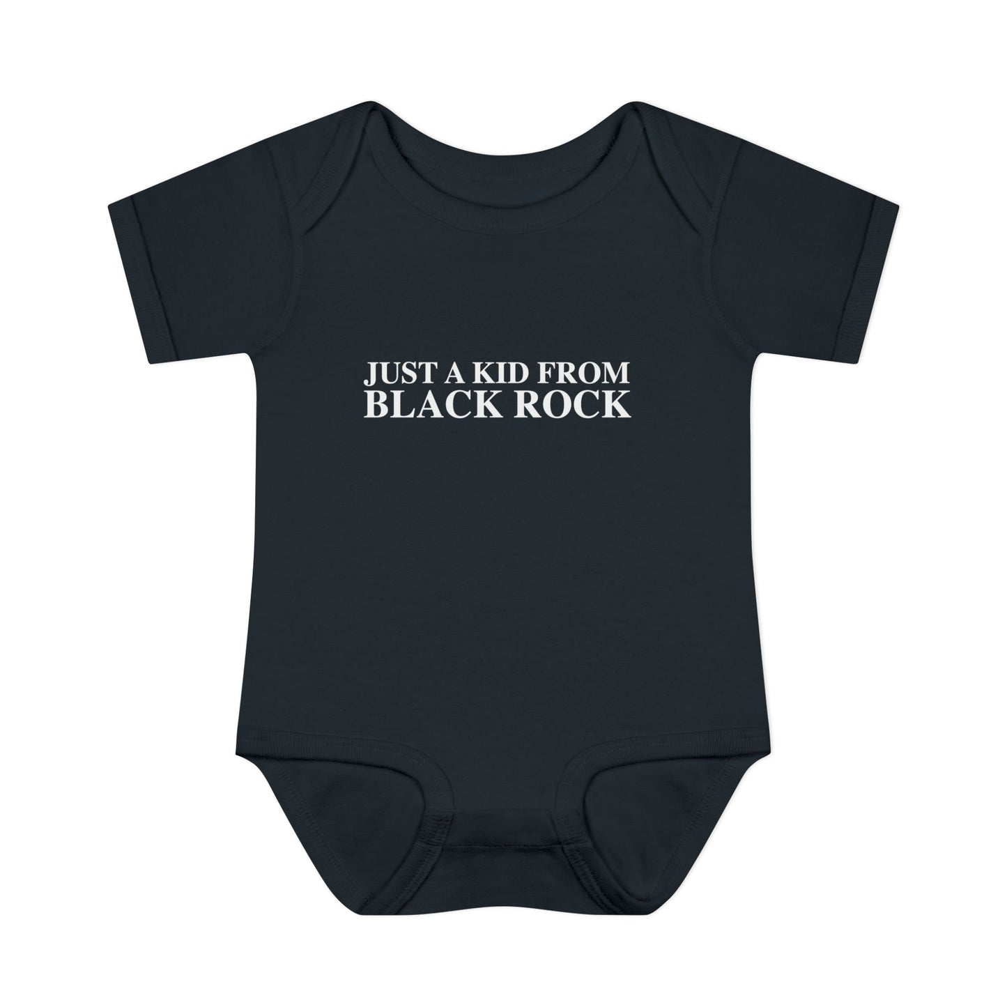 Just a kid from Black Rock Infant Baby Rib Bodysuit
