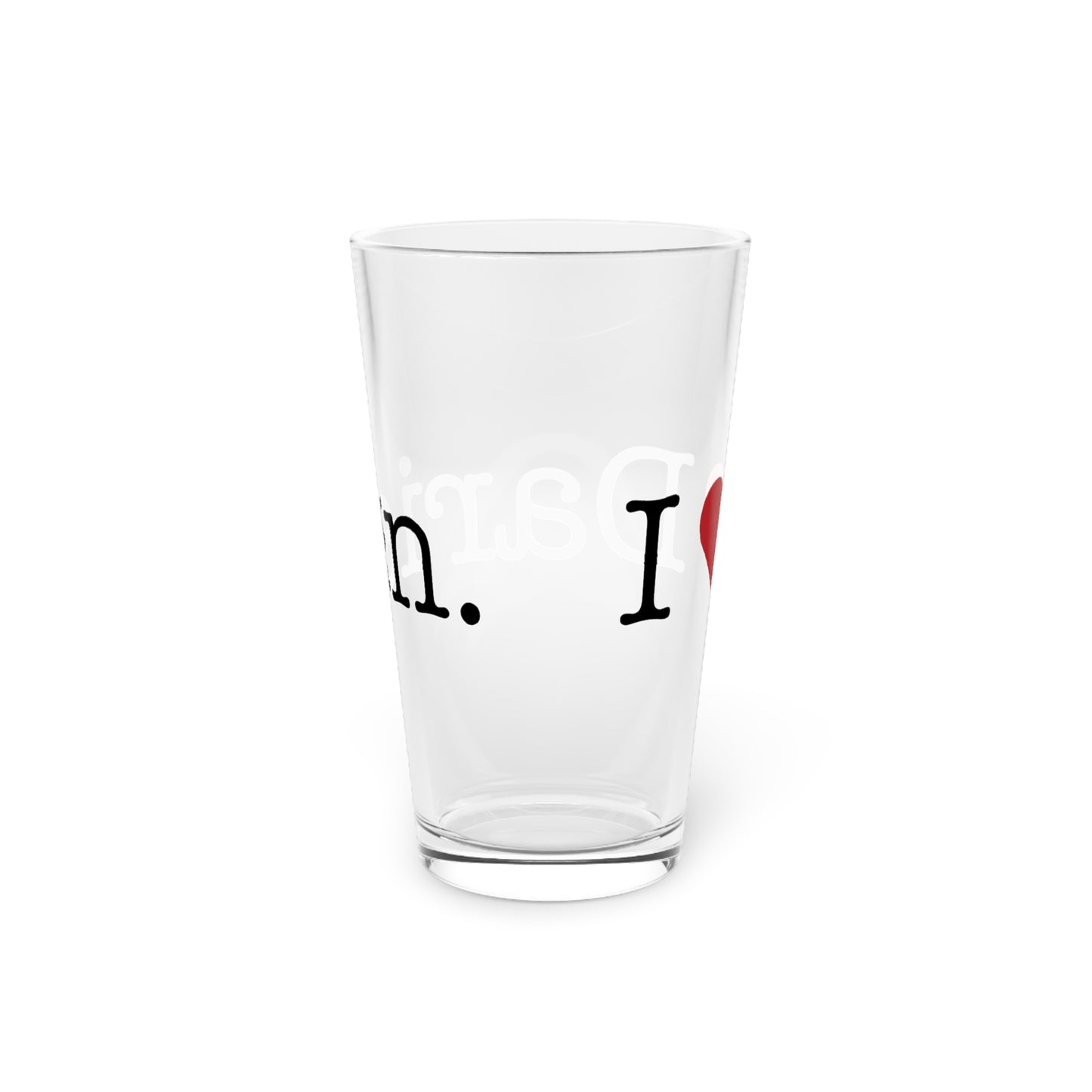 I Heart Darien. Pint Glass, 16oz