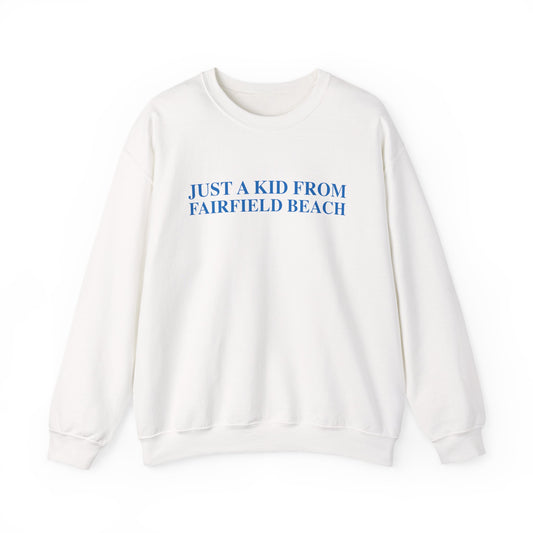 Just a kid from Fairfield Beach Unisex Heavy Blend™ Crewneck Sweatshirt