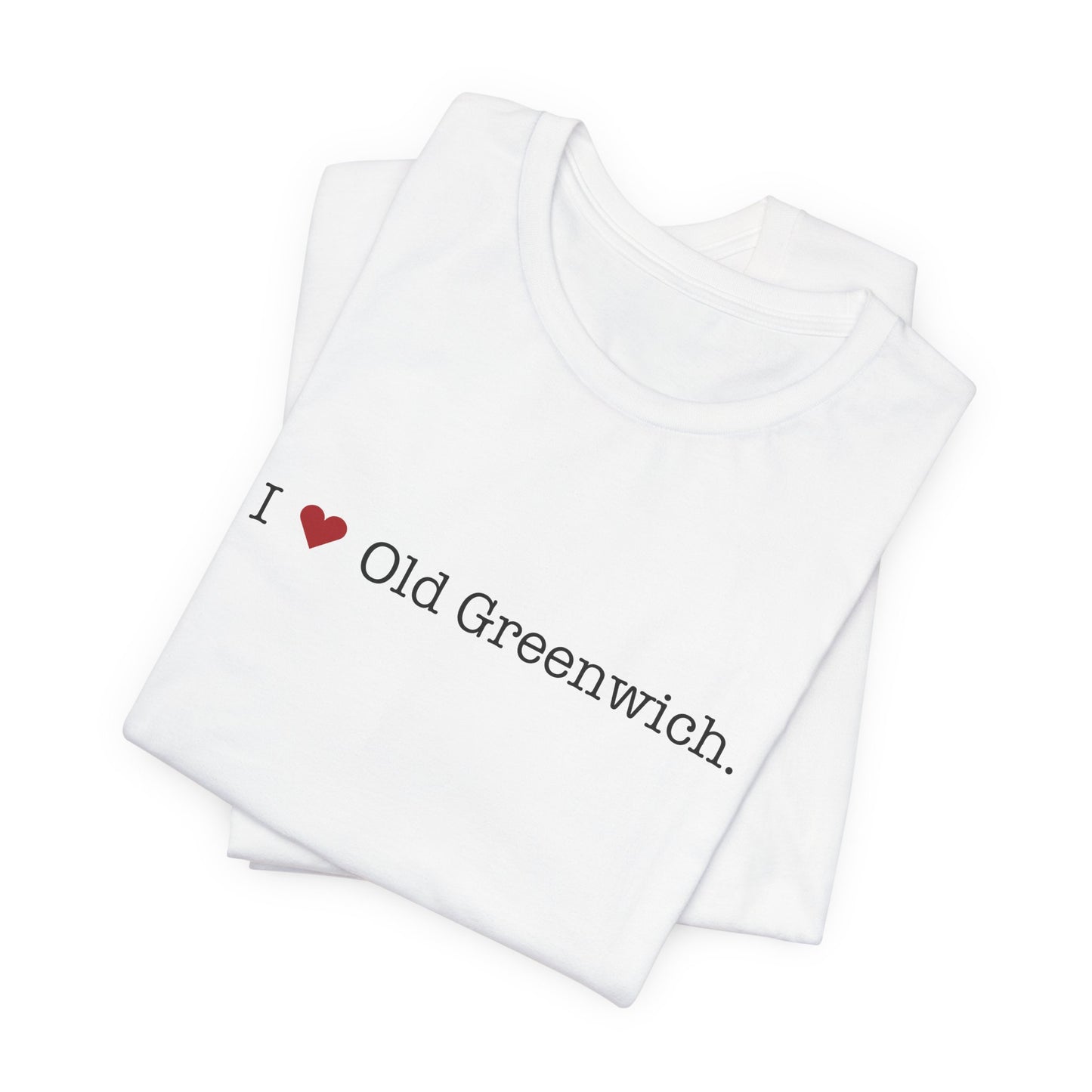I Heart Old Greenwich. Unisex Jersey Short Sleeve T-Shirt