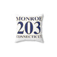 Monroe 203 Connecticut  Spun Polyester Square Pillow