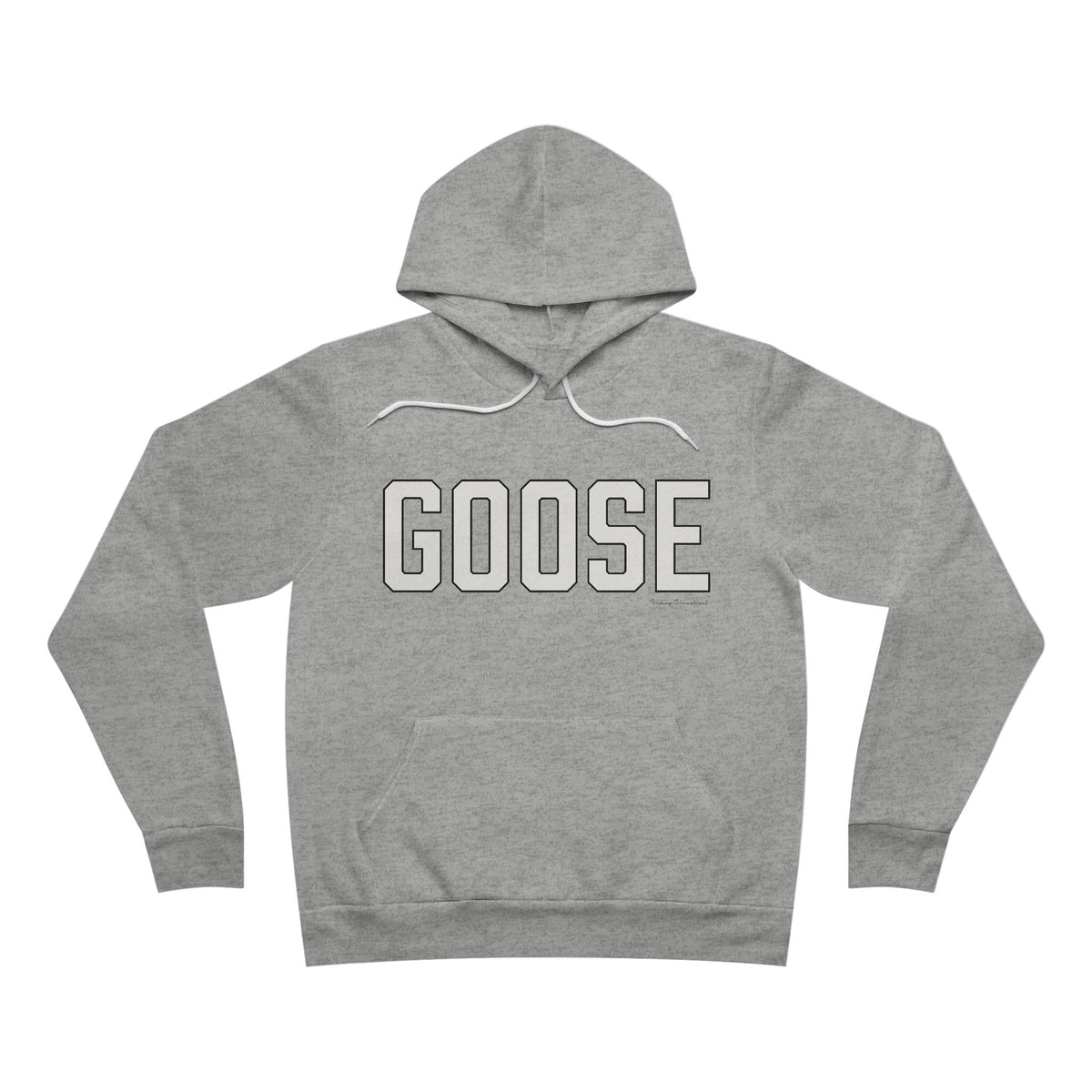 Goose Zip Code - White and Black Unisex Sponge Fleece Pullover Hoodie