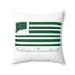Bethlehem Connecticut St. Patrick’s Day Flag Spun Polyester Square Pillow