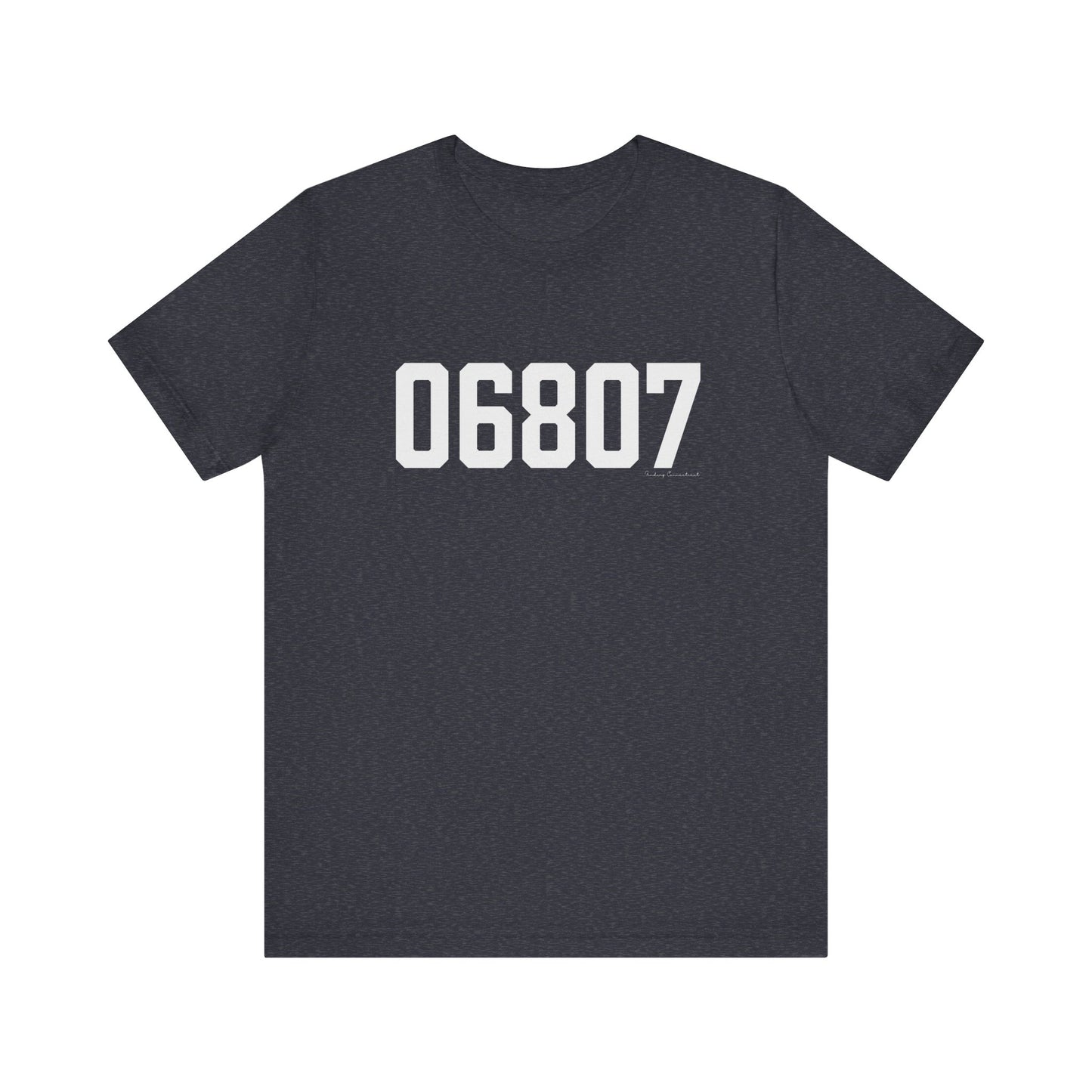 06807 - Greenwich CT Zip Code Unisex Jersey Short Sleeve T-Shirt