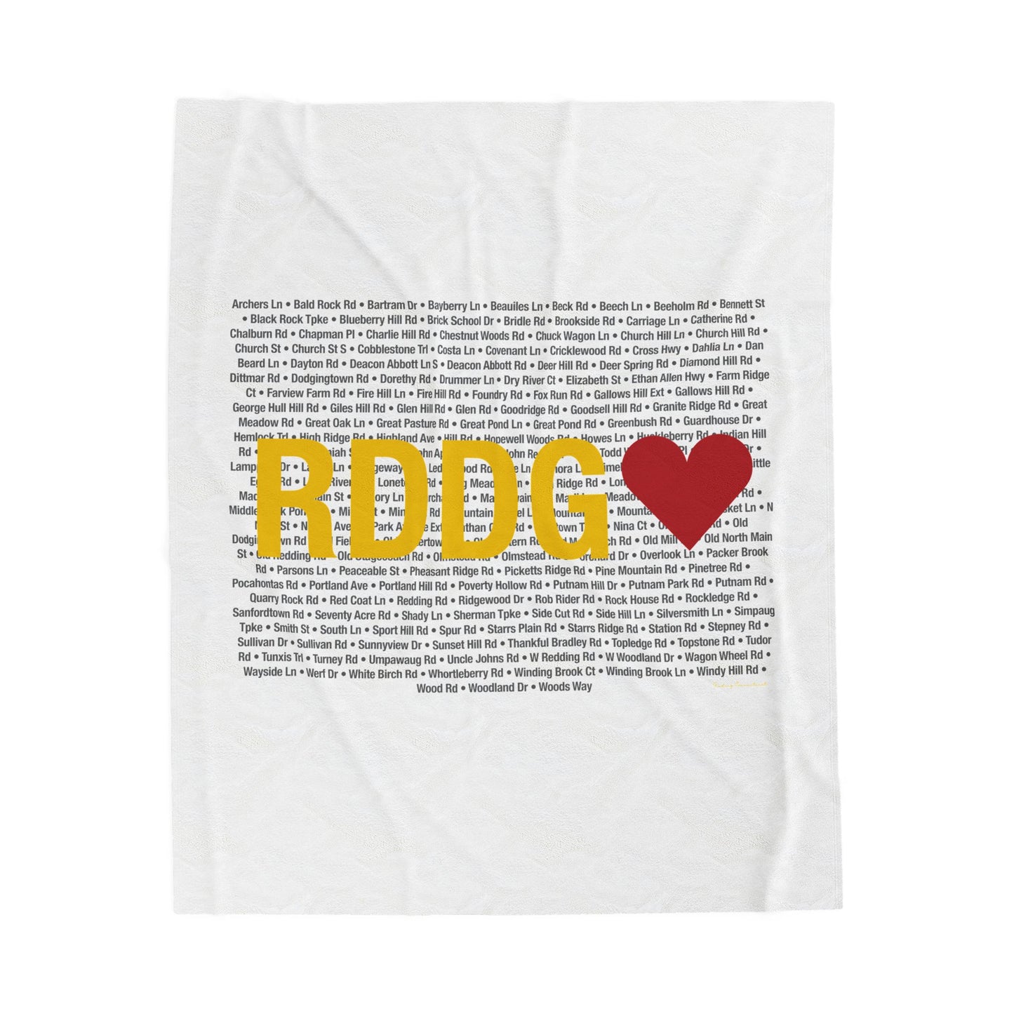 Redding Love Velveteen Plush Blanket