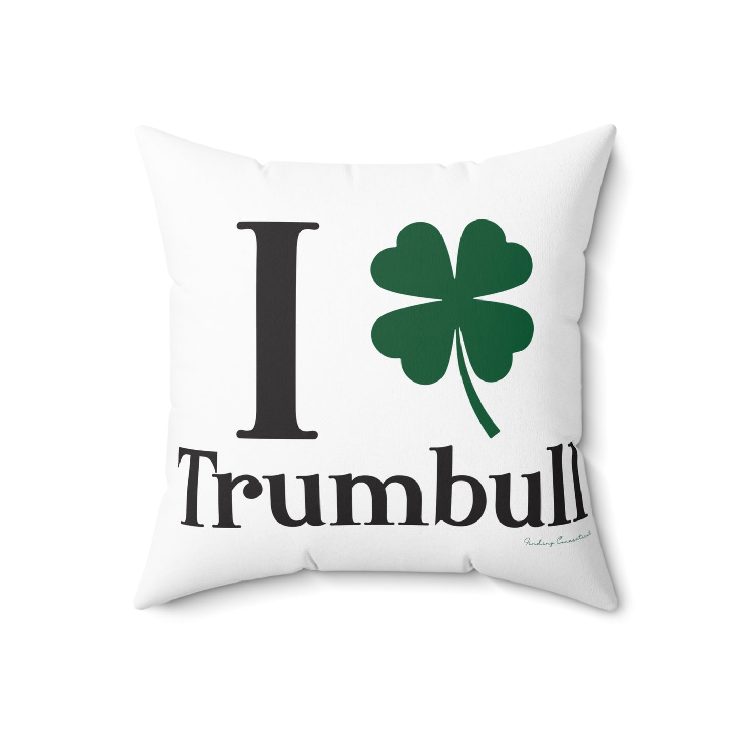 I Clover Trumbull Spun Polyester Square Pillow