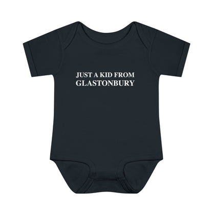 Just a kid from Glastonbury Infant Baby Rib Bodysuit