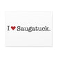 I Heart Saugatuck. Matte Canvas, Stretched, 1.25"