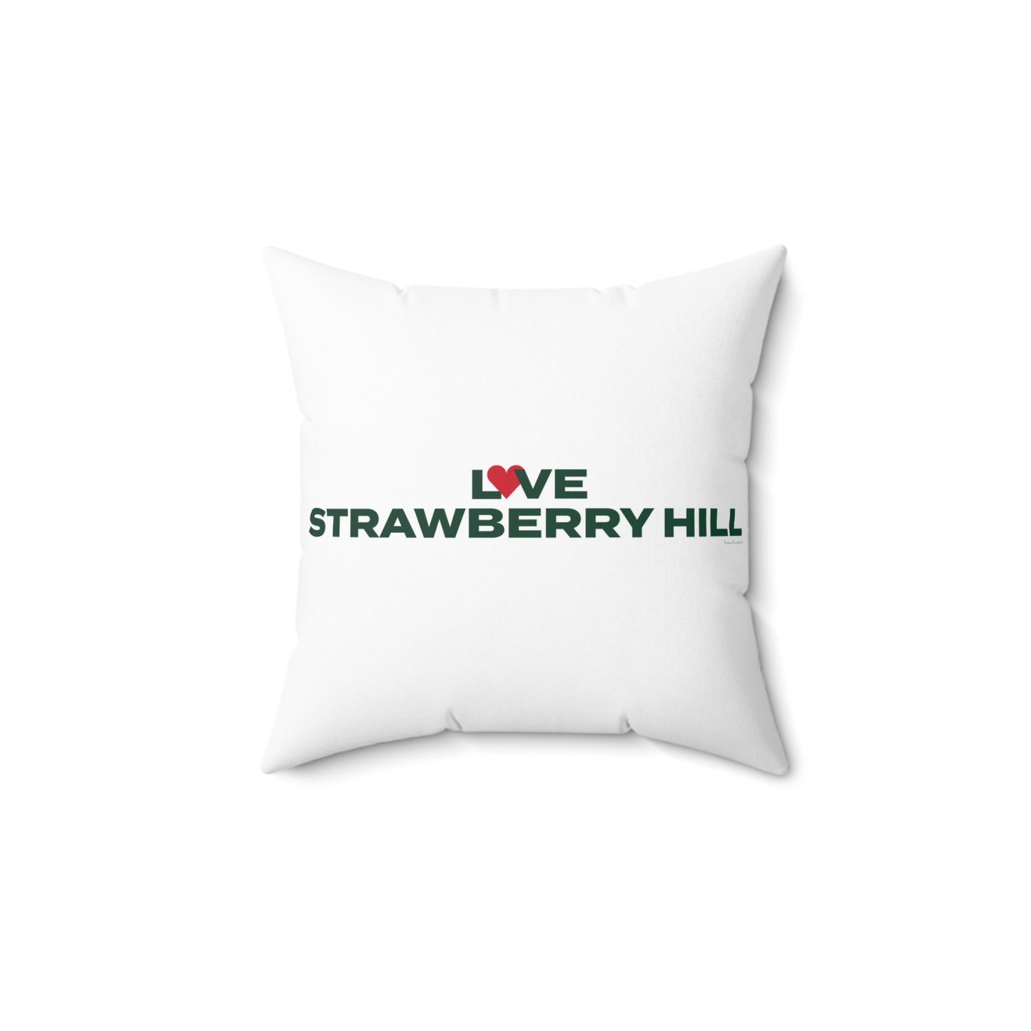 Love Strawberry Hill Spun Polyester Square Pillow