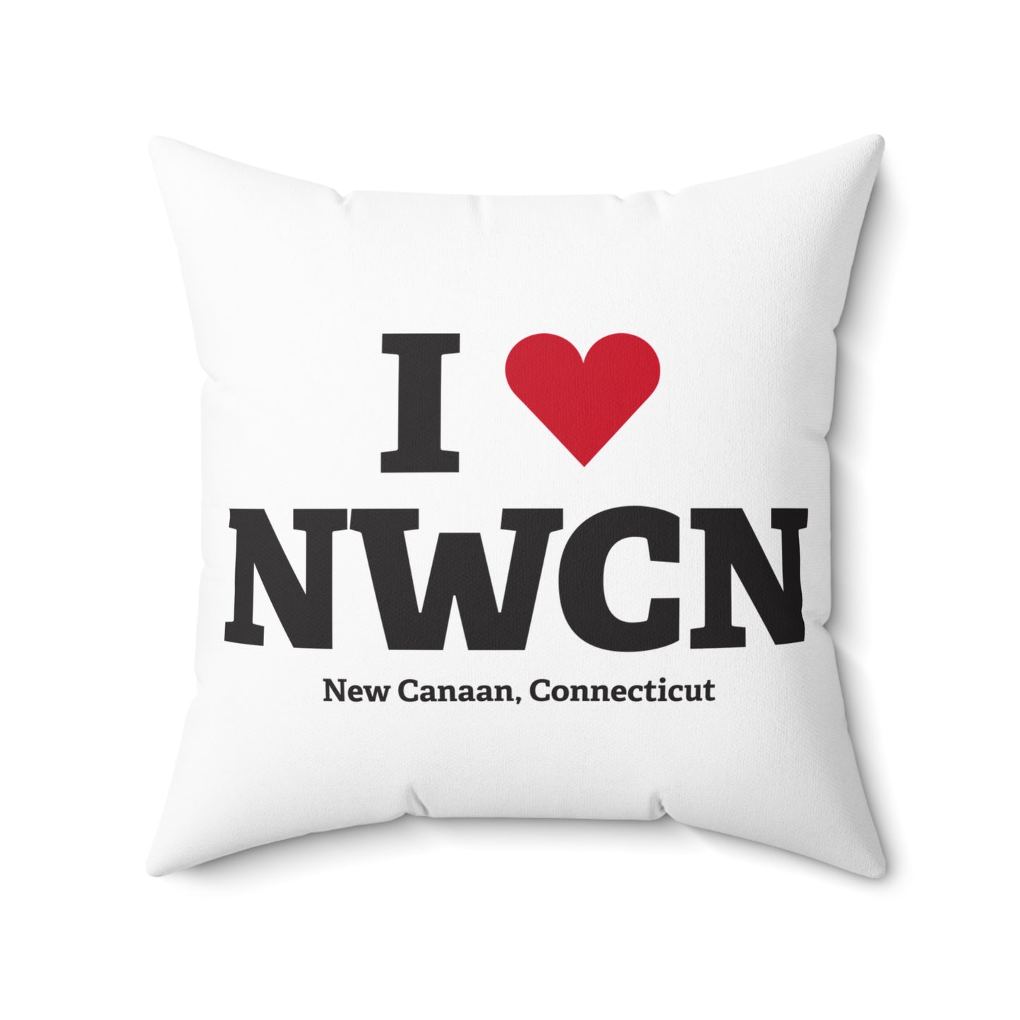 I Heart NWCN Spun Polyester Square Pillow