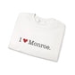 I Heart Monroe. Unisex Heavy Blend™ Crewneck Sweatshirt