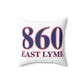 860 East Lyme Red, White & Blue Spun Polyester Square Pillow