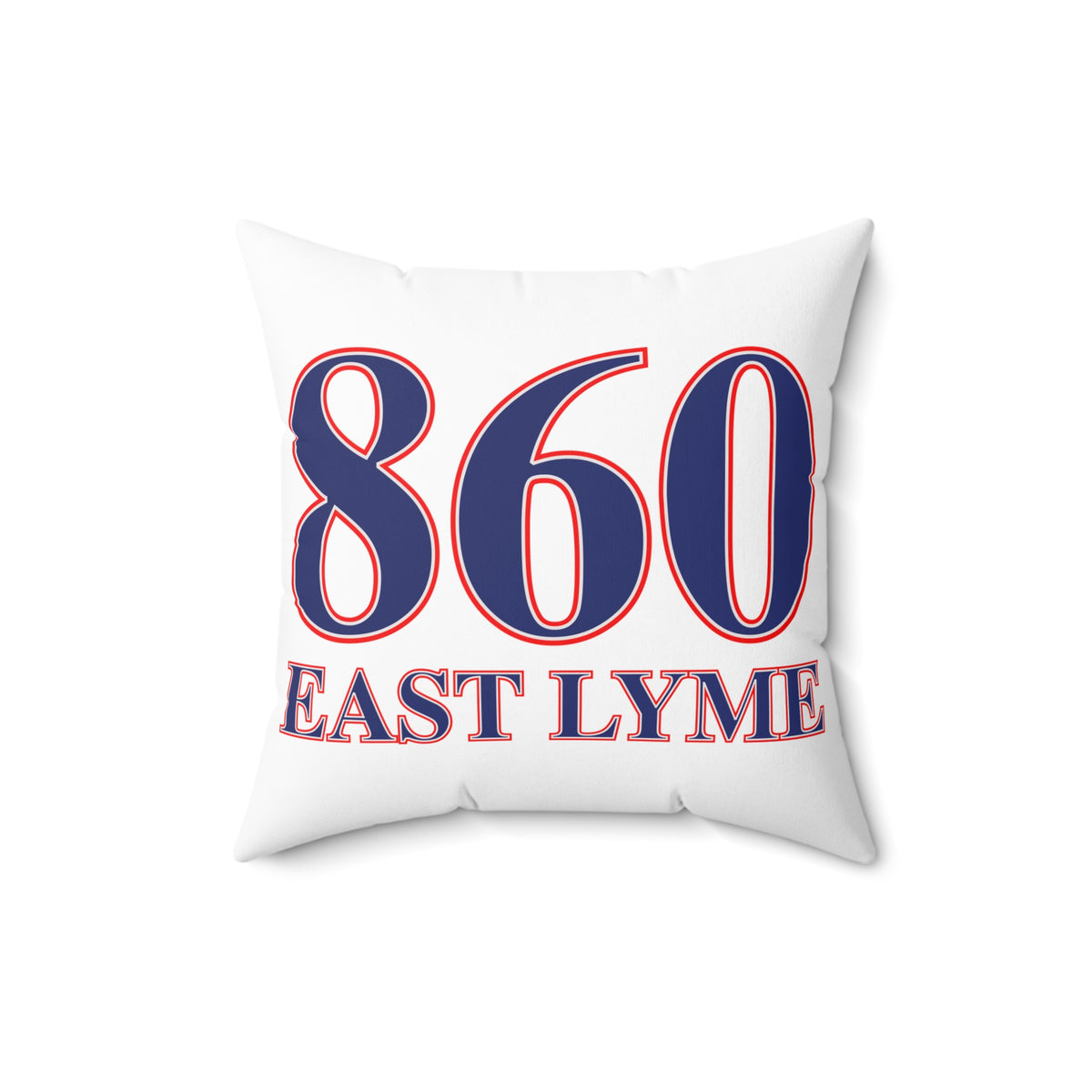 860 East Lyme Red, White & Blue Spun Polyester Square Pillow