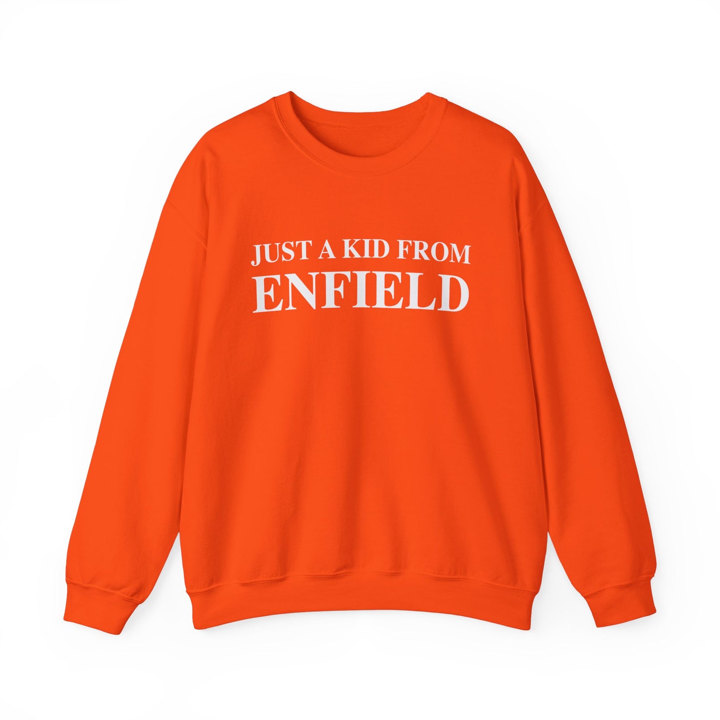 Just a kid from Enfield  Unisex Heavy Blend™ Crewneck Sweatshirt