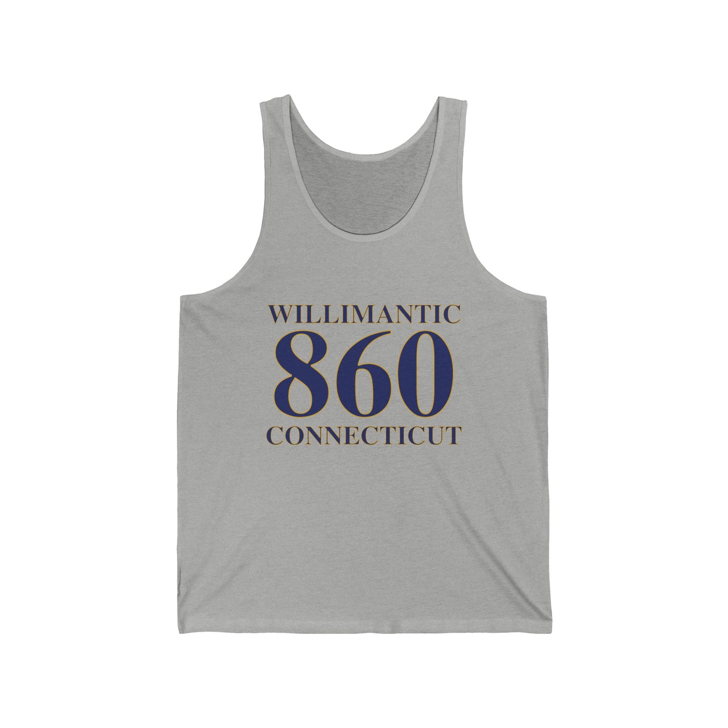 Willimantic 860 Connecticut  Unisex Jersey Tank Top