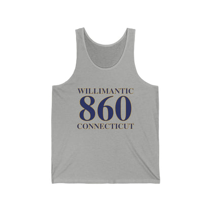 Willimantic 860 Connecticut  Unisex Jersey Tank Top
