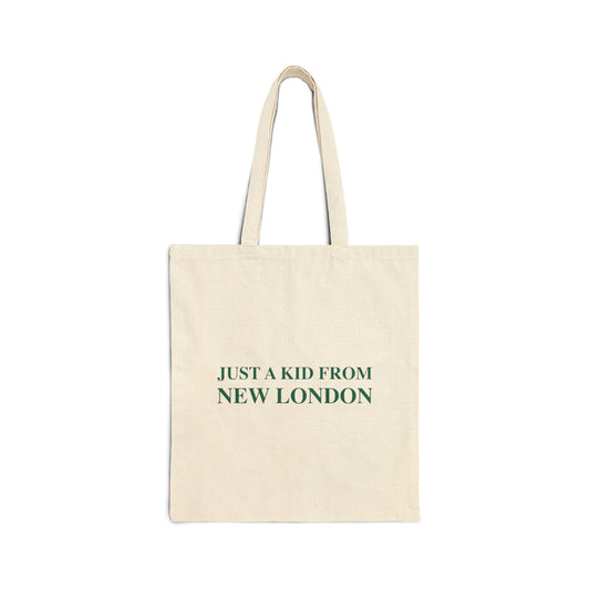 Just a kid from New London Cotton Canvas Tote Bag