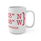 Norwalk Coordinates Mug 15oz
