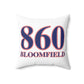 860 Bloomfield Red, White & Blue Spun Polyester Square Pillow