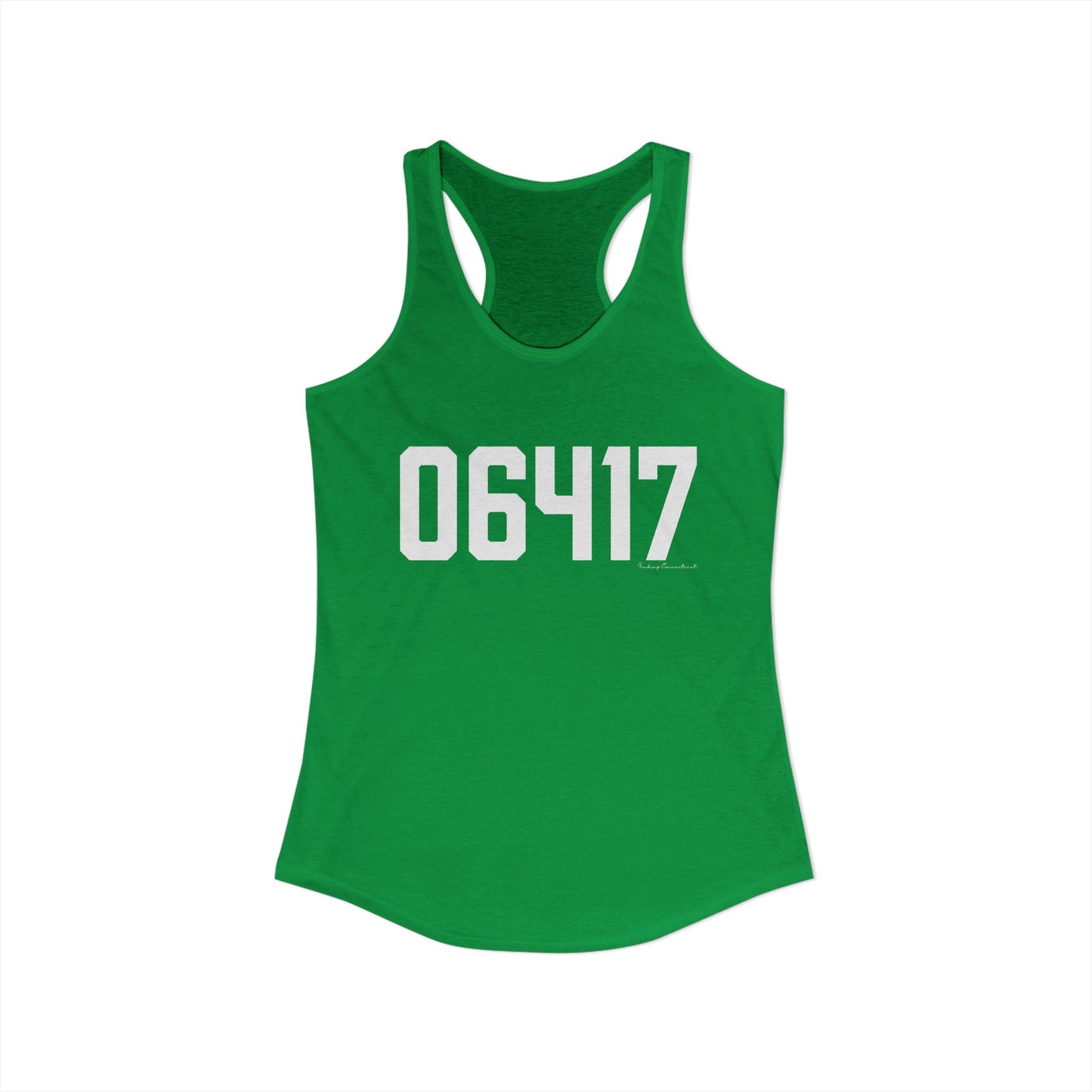 06417 Deep River CT Zip Code Women's Ideal Racerback Tank Top