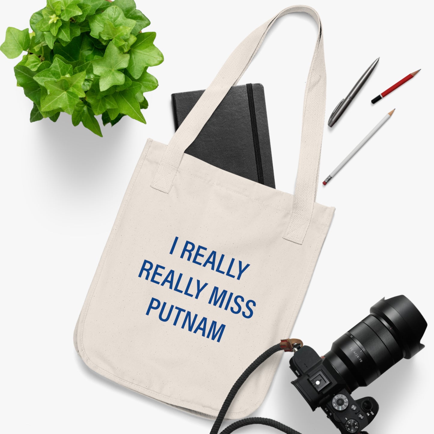 I Really Really Miss Putnam Organic Canvas Tote Bag