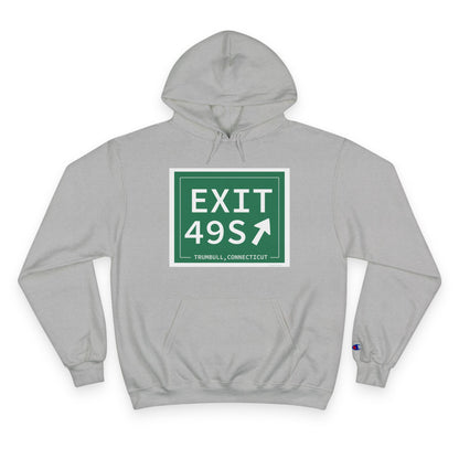 Vintage Exit 49S  Merritt Parkway Sign Champion Hoodie