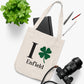 I Clover Enfield  Organic Canvas Tote Bag