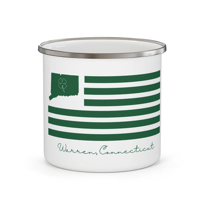 Warren Connecticut St. Patrick’s Day Flag Enamel Camping Mug