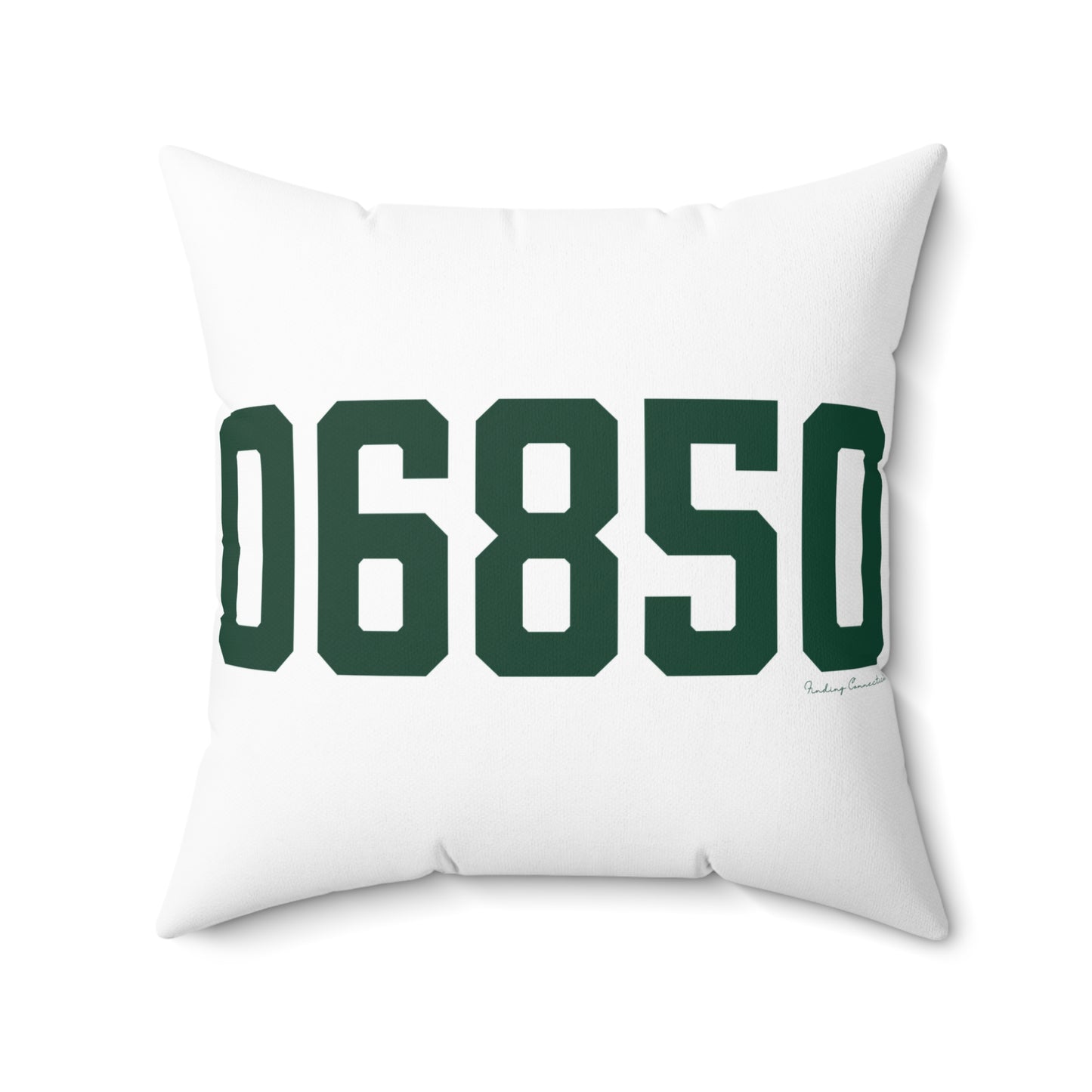 06850 Norwalk Connecticut Zip Code Spun Polyester Square Pillow