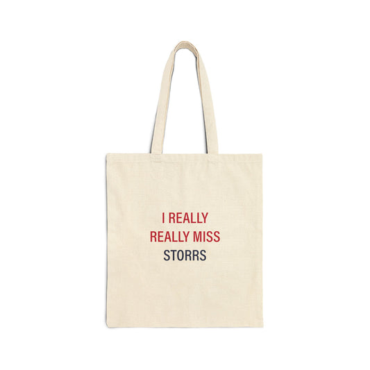 I Really Really Miss Storrs Cotton Canvas Tote Bag
